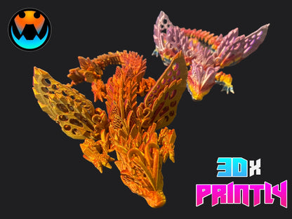 Fae Dragon - Cinderwind 3D Design - Rainbow / Color shift PLA