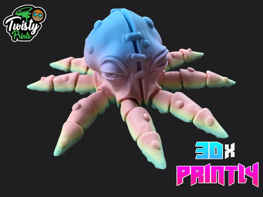 Twisted Octopus - Twisty Prints 3D Design - Rainbow / Color shift PLA